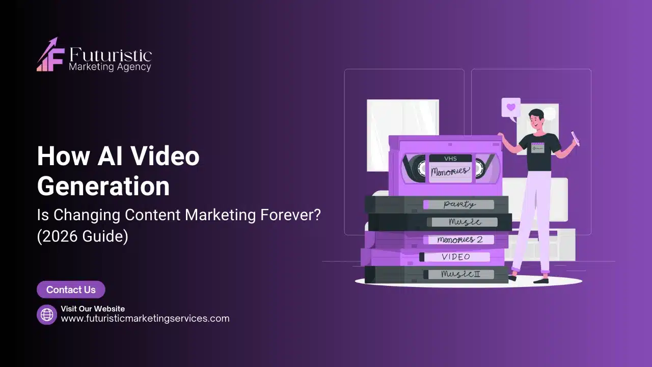 AI video content marketing workflow showing how AI video generation helps brands create scalable marketing videos faster and cheaper in 2026