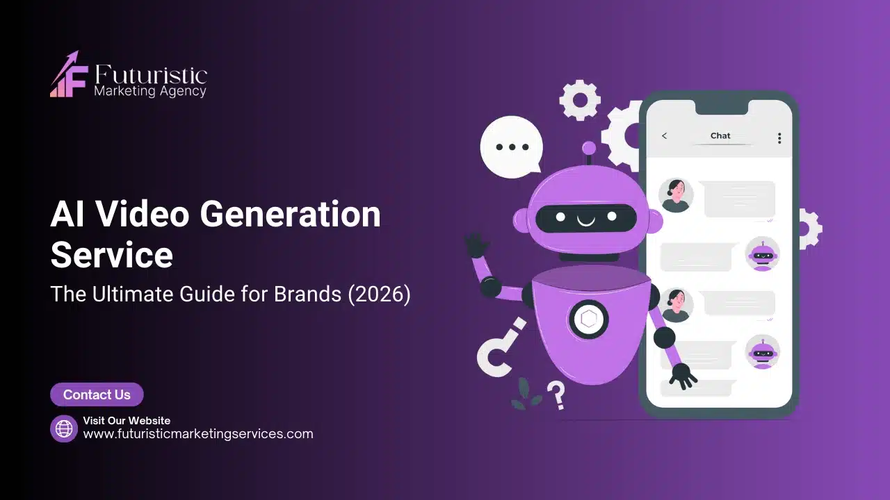 AI video generation service creating marketing videos automatically for brands