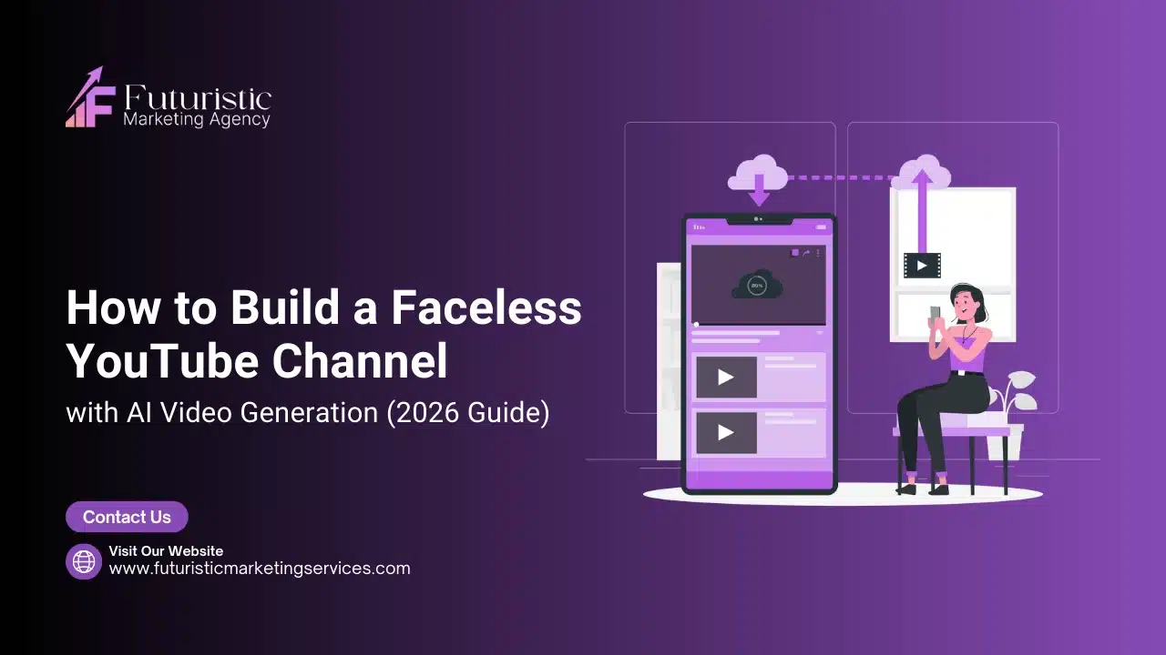 faceless YouTube channel AI workflow showing how creators use AI video generation tools to build automated YouTube channels in 2026