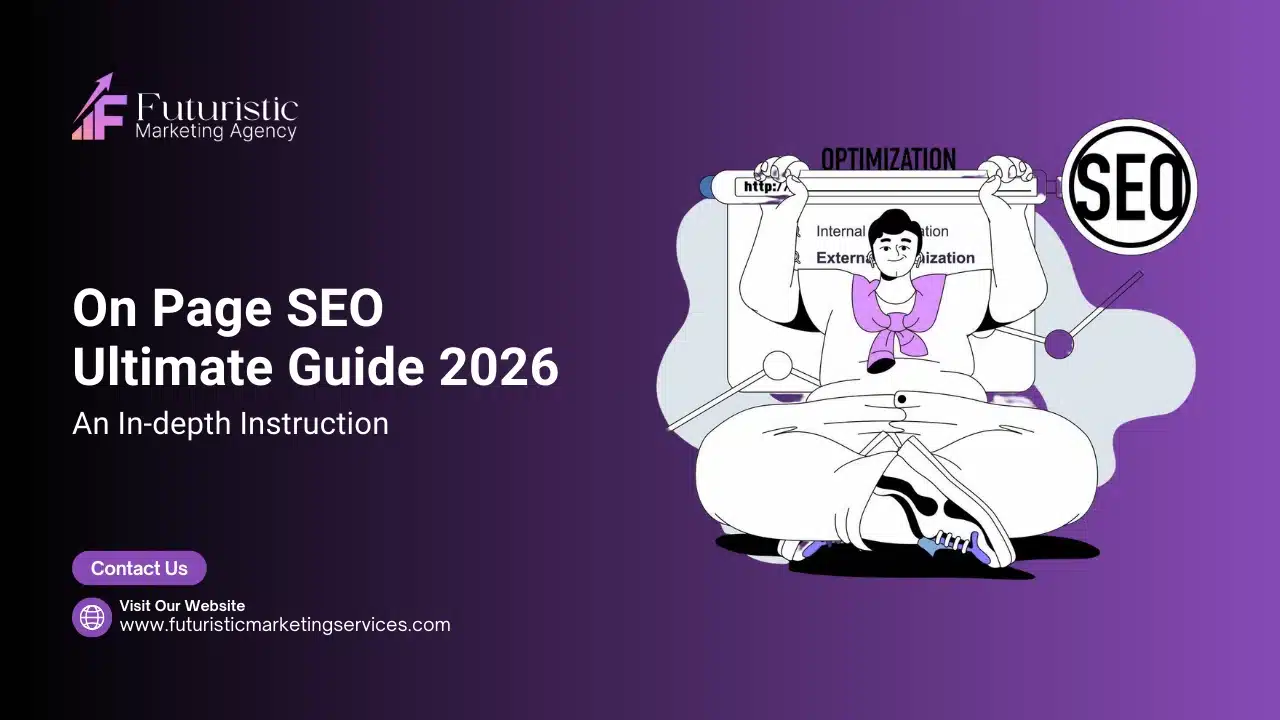 on page seo optimization elements including title tags meta description h1 headings internal linking and image alt text for higher google rankings