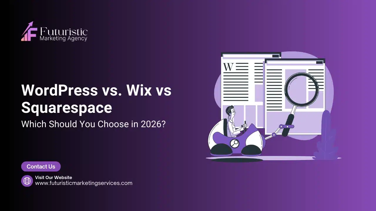 wordpress vs wix vs squarespace comparison showing website builder features pricing and platform differences
