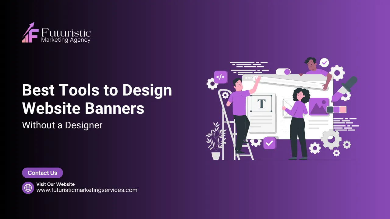 Best website banner design tools for non designers including Canva Adobe Express VistaCreate Snappa and Visme interface examples