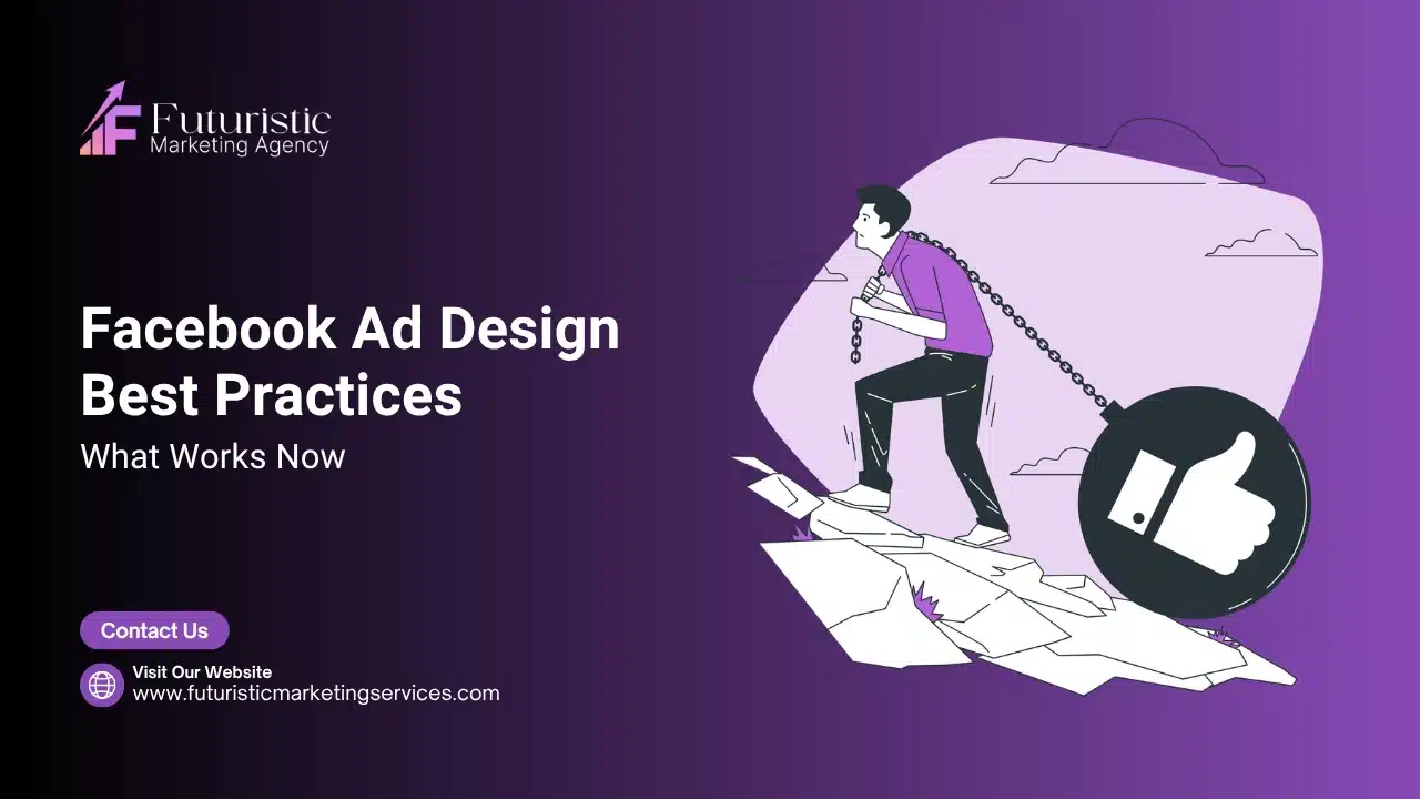 facebook ad design best practices example with visual hierarchy strong call to action and ad creative layout