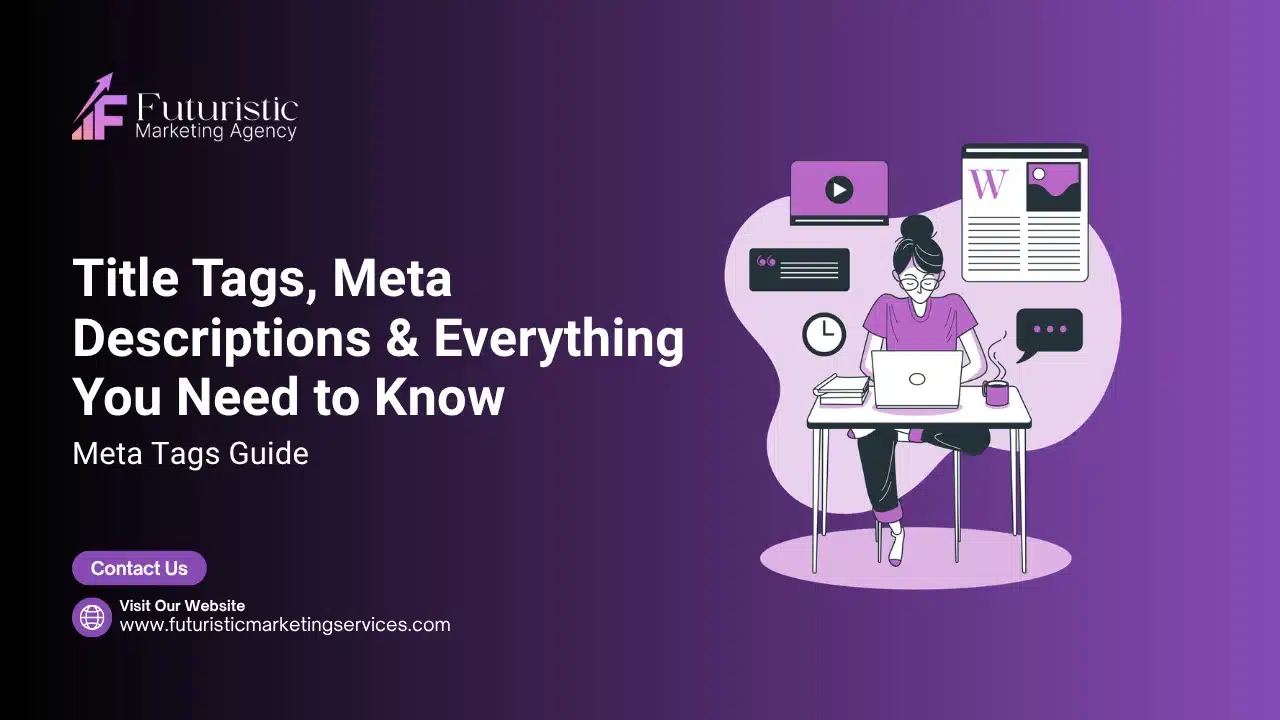 Meta tags SEO guide showing title tags, meta descriptions, meta robots tag, and Open Graph optimization for better search visibility