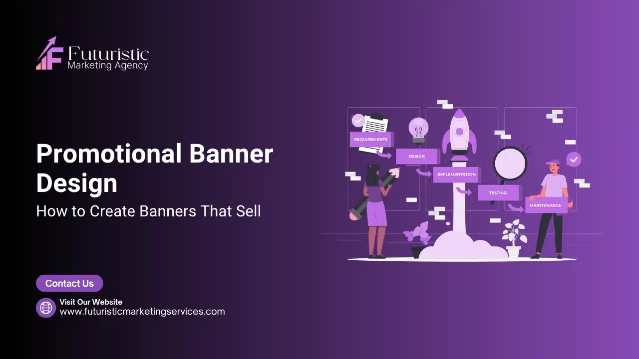 promotional banner design example with discount badge urgency offer call to action and sales layout