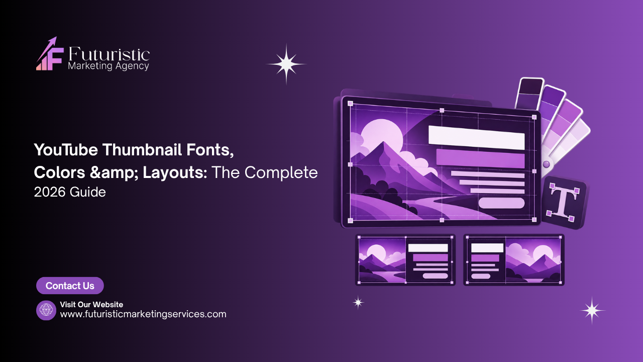 YouTube thumbnail fonts colors layouts